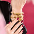 Pixiu Feng Shui Bracelet | GOLD Element | White Agate x 18k Gold